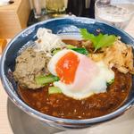 煮干しとトロ肉のカレー麺(ラーメン専科 竹末食堂)