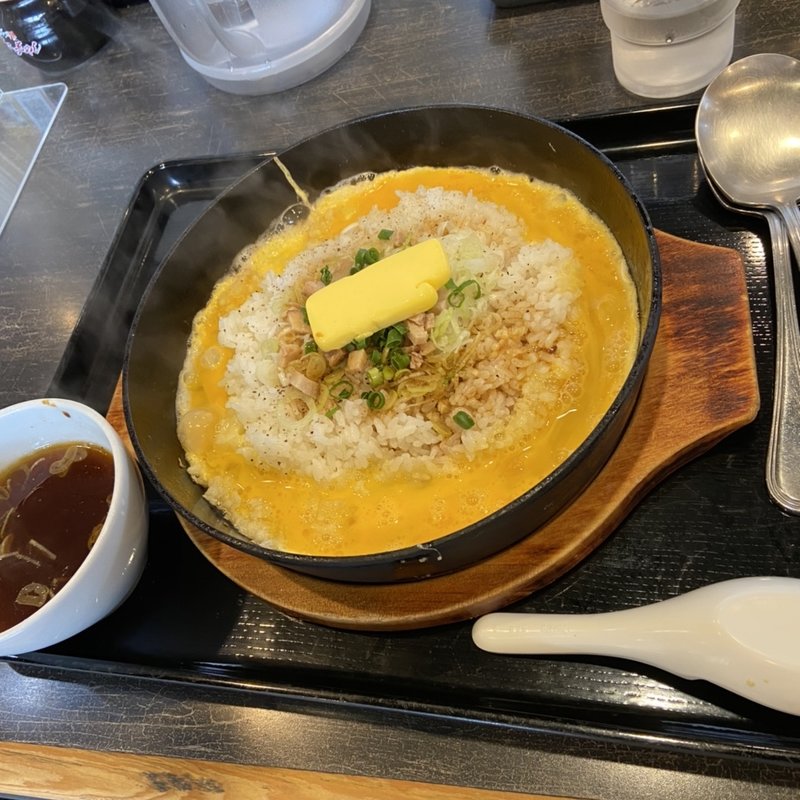 鉄板イタめし　ニンニクバター(らあめん花月嵐 千ヶ瀬町店 )