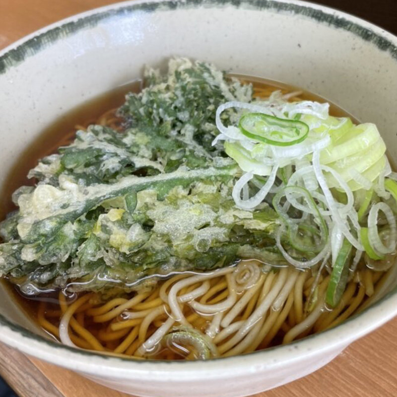 しゅんぎく　そば(どん八 生麦店)