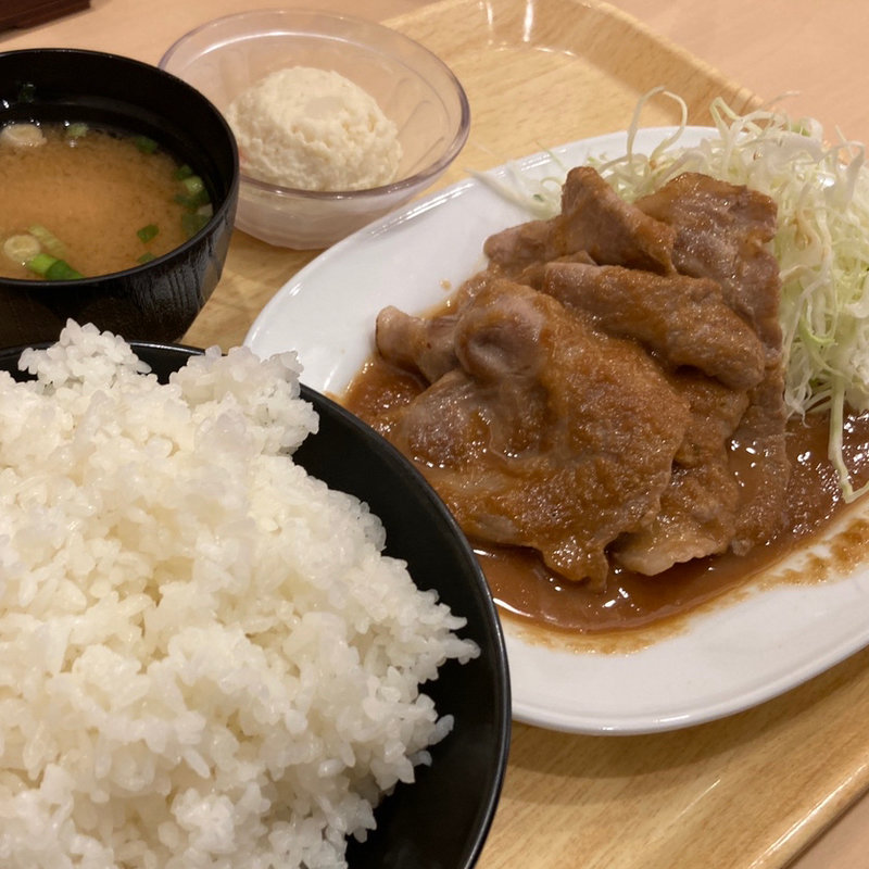 生姜キング定食+特盛(生姜キング 神保町店)
