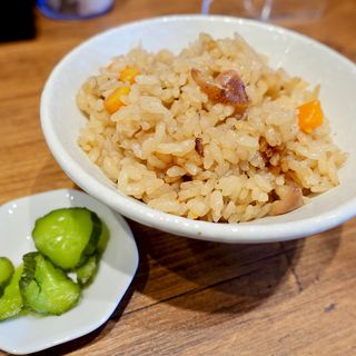 旬炊込飯（ホタルイカ）(麺処 天川)