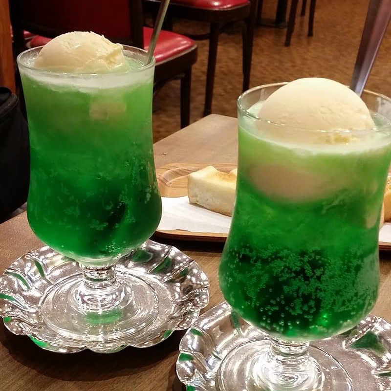 クリームソーダ(喫茶去 快生軒)
