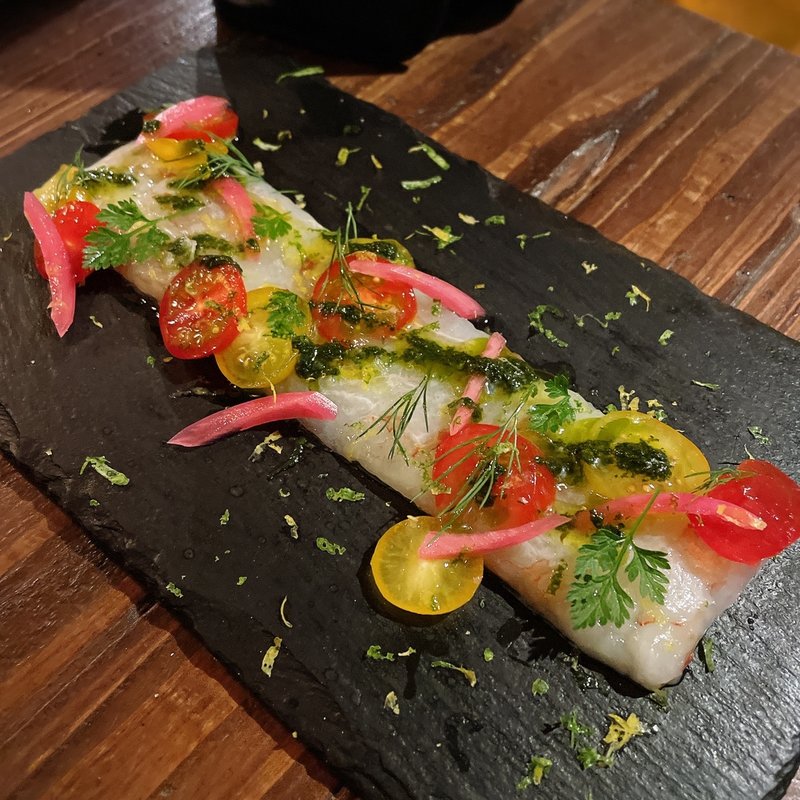 赤エビのカルパッチョ(Pablo)