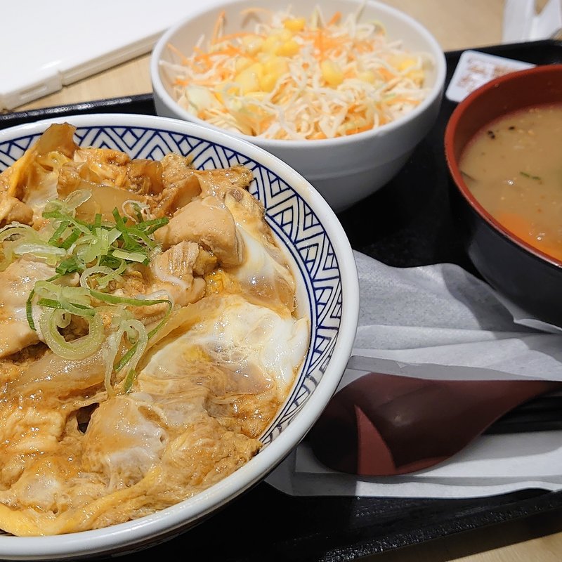 親子丼・並　Aセット 豚汁変更(吉野家 大井町駅西口店 )