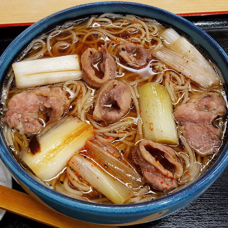 鴨南蛮そば(朝日屋)