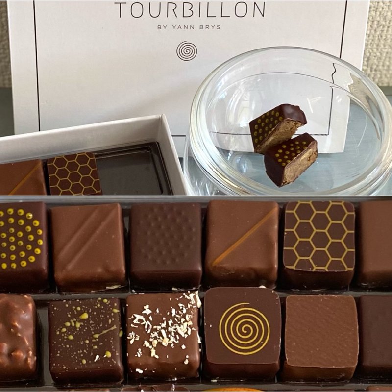 Tourbillon by yann brys🌀 /ヒマワリの種のプラリネ(サロン・デュ・ショコラ東京2022)