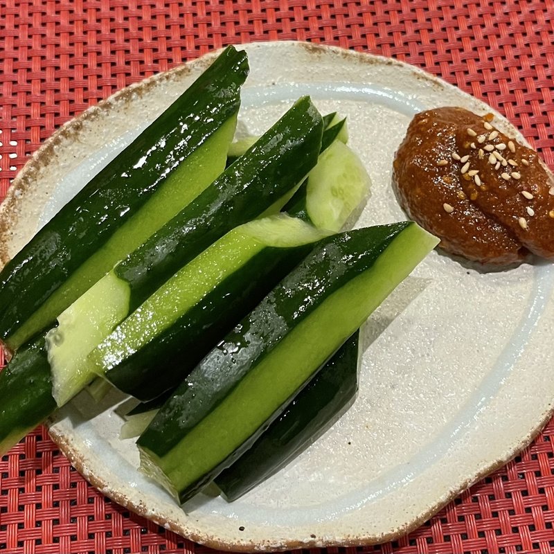 味噌きゅうり(炭火焼鳥 鳥將)