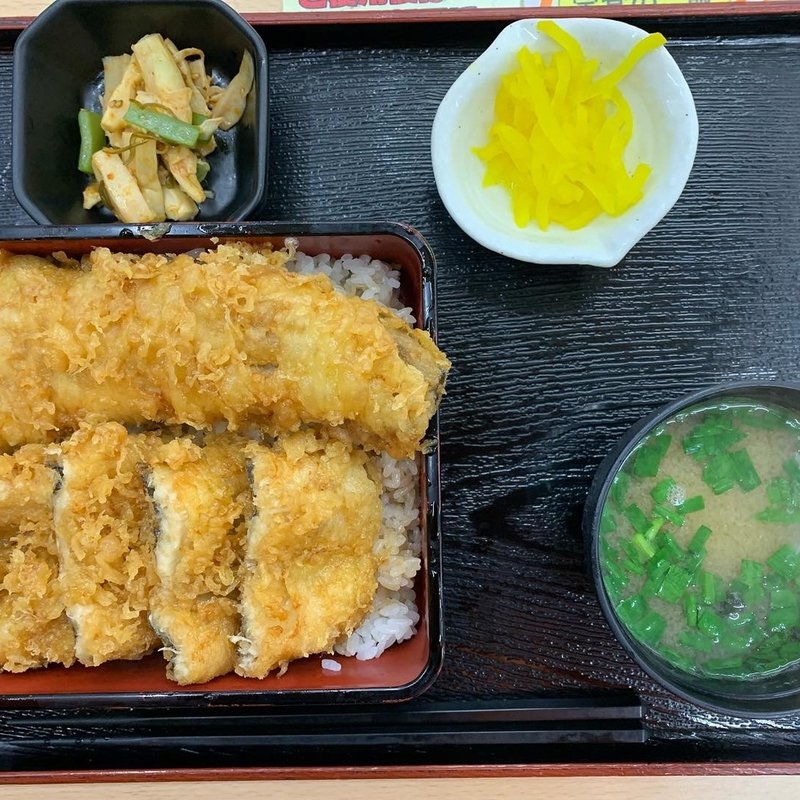 天然あなご天重(四倉パーキングエリア下り線食堂)