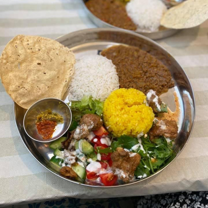 キーマカレー チキンオーバーライス(スパイスカレーと酒のアテ トリステッサ)