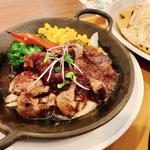 カットヒレステーキと稲庭うどん膳