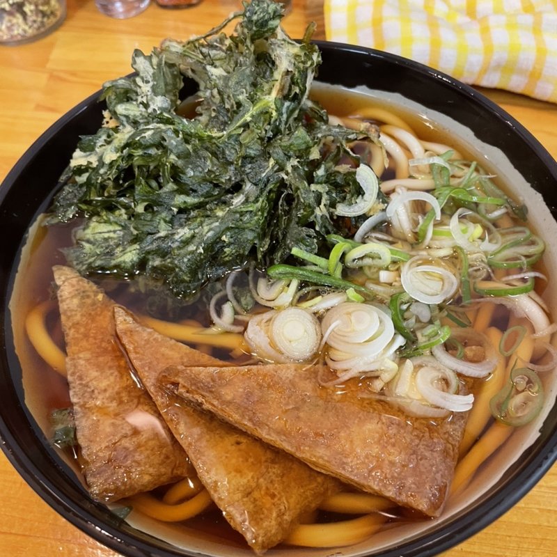 春菊きつねうどん(浜そば)