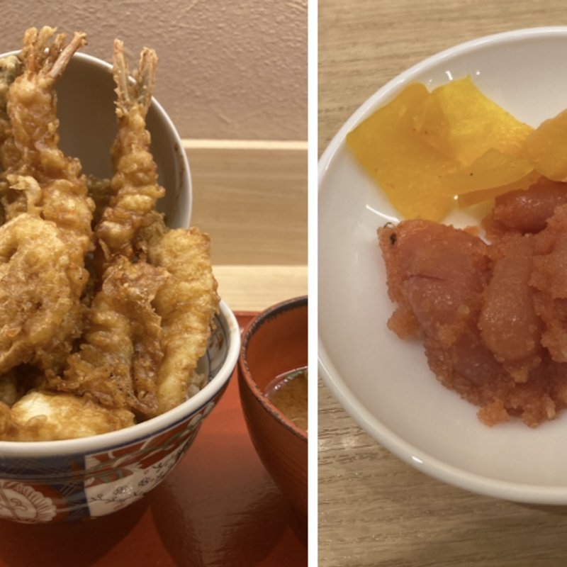 海老天3本丼(えびのや なんばウォーク店)