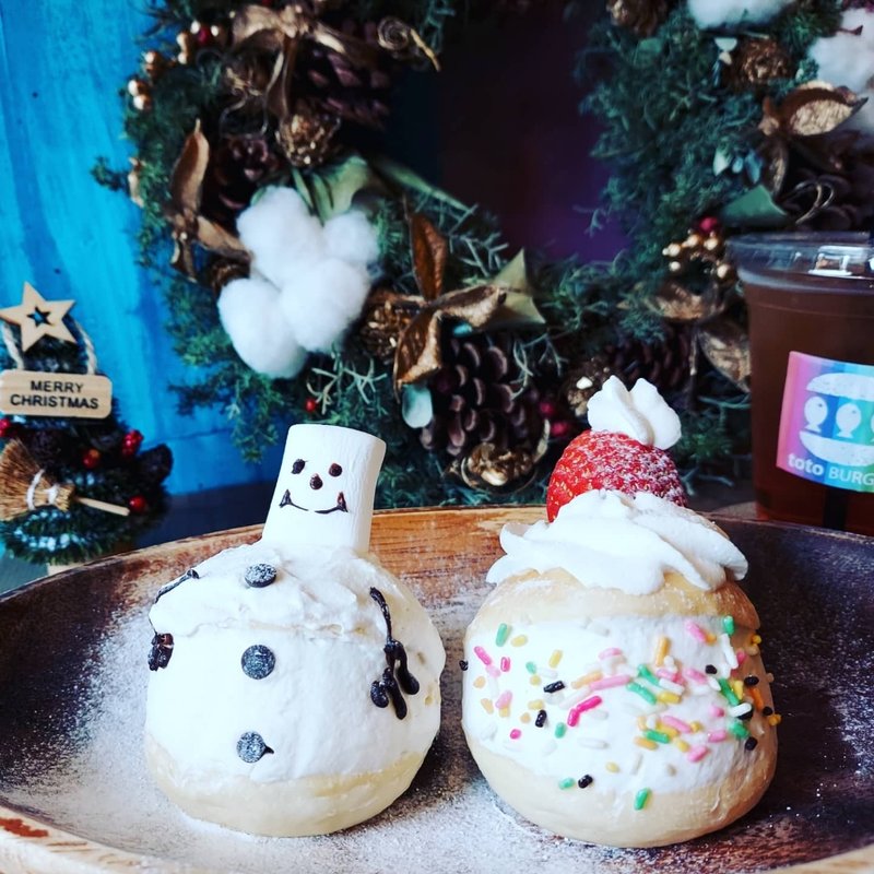 クリスマス限定スイーツバーガー トトとっつぉ 2個入り(toto BURGER)