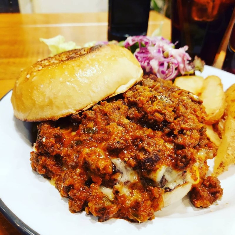 ミートソースモッツアレラバーガー(HELLO NEW DAY Hamburger)