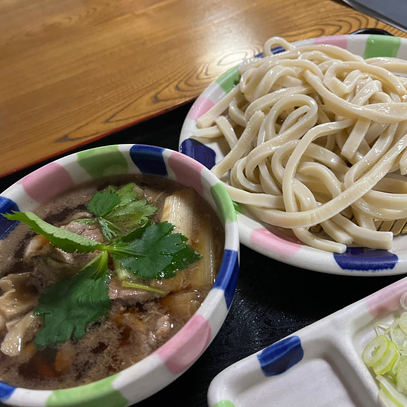 鴨ネギ汁うどん(桶川市べに花ふるさと館)