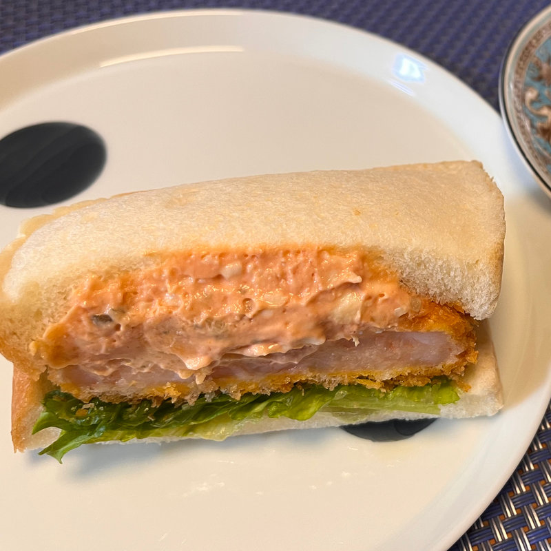 海老カツサンド(パン屋 むつか堂 薬院本店)