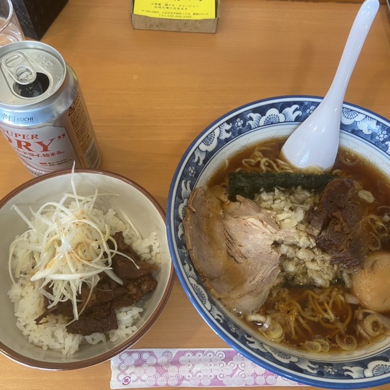 八王子ラーメン＋角煮丼ミニ(ら～めん いち)