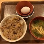 ミニ牛丼と玉子セット(すき家 府中浅間店 )