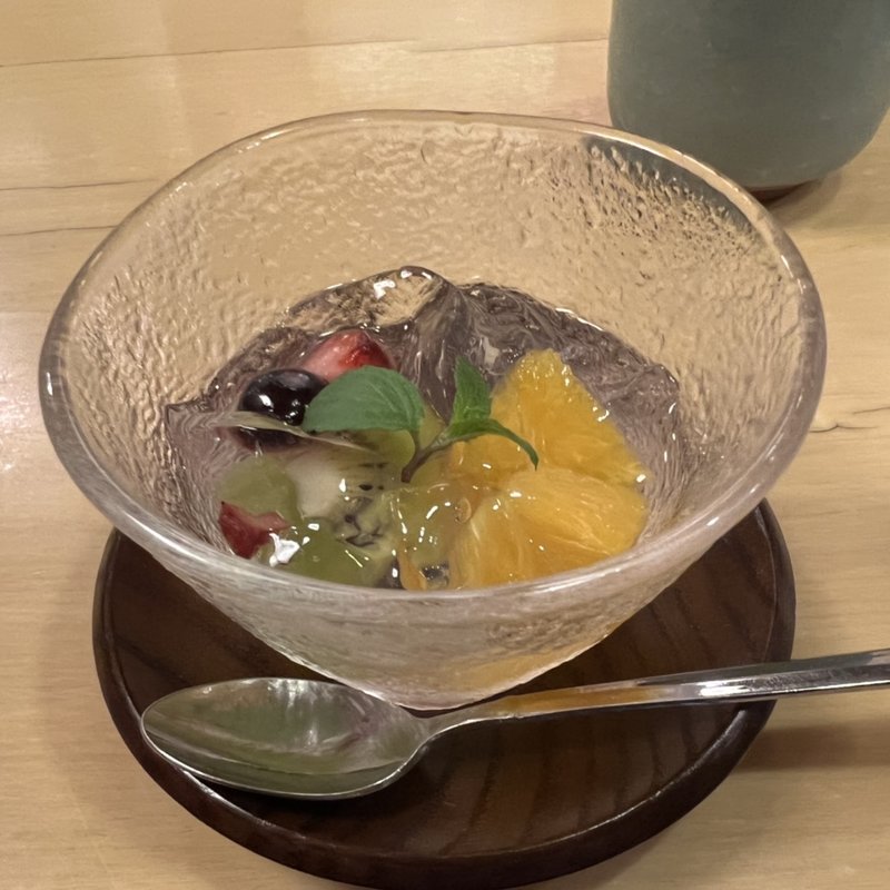 まぐろ漬け丼のデザート。(宮川本廛 赤坂宮川)