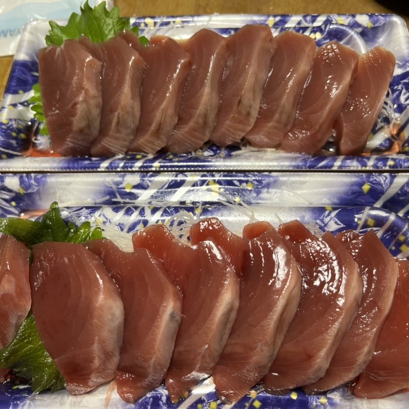 まぐろ刺身　鰹刺身(いなげや府中浅間店)