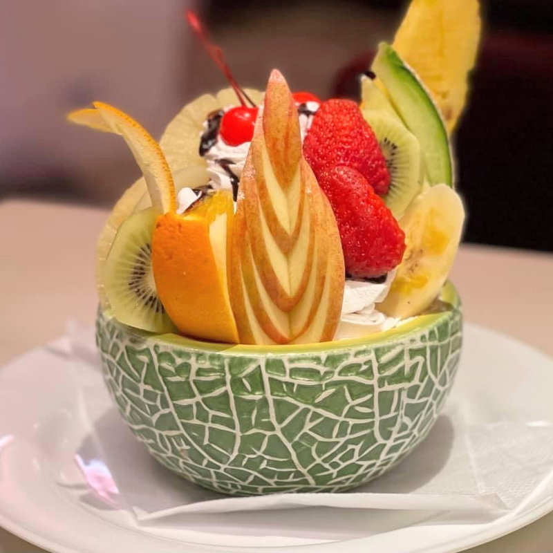 プリンアラモード(喫茶　チェリー )