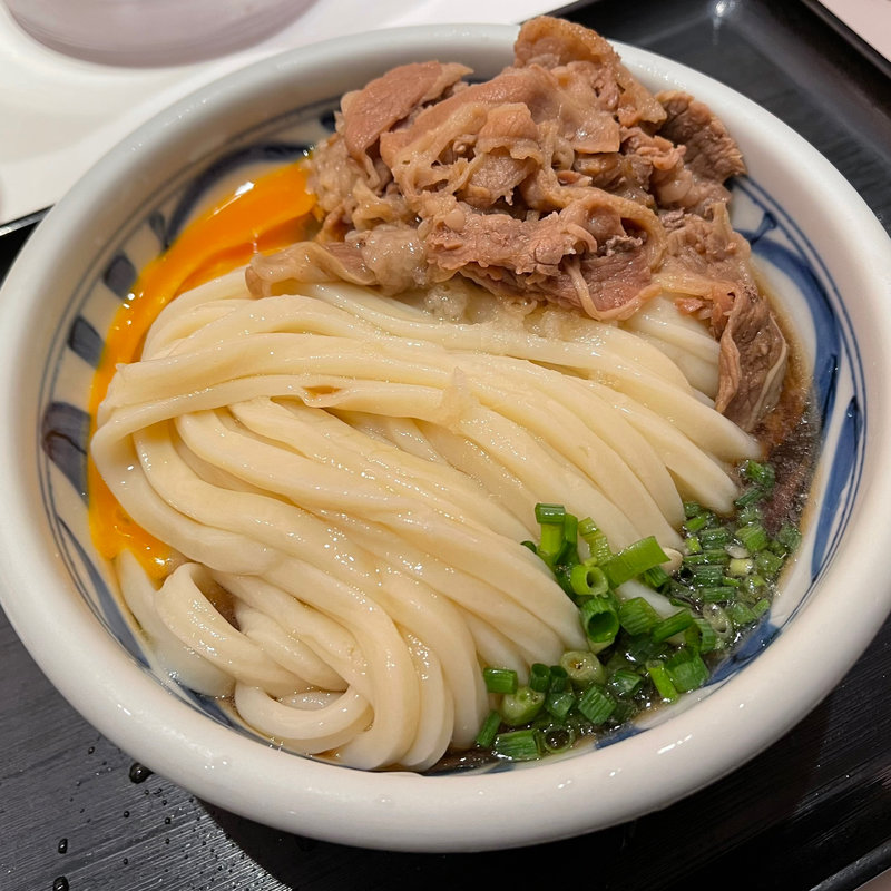 牛肉ぶっかけうどん(谷や )