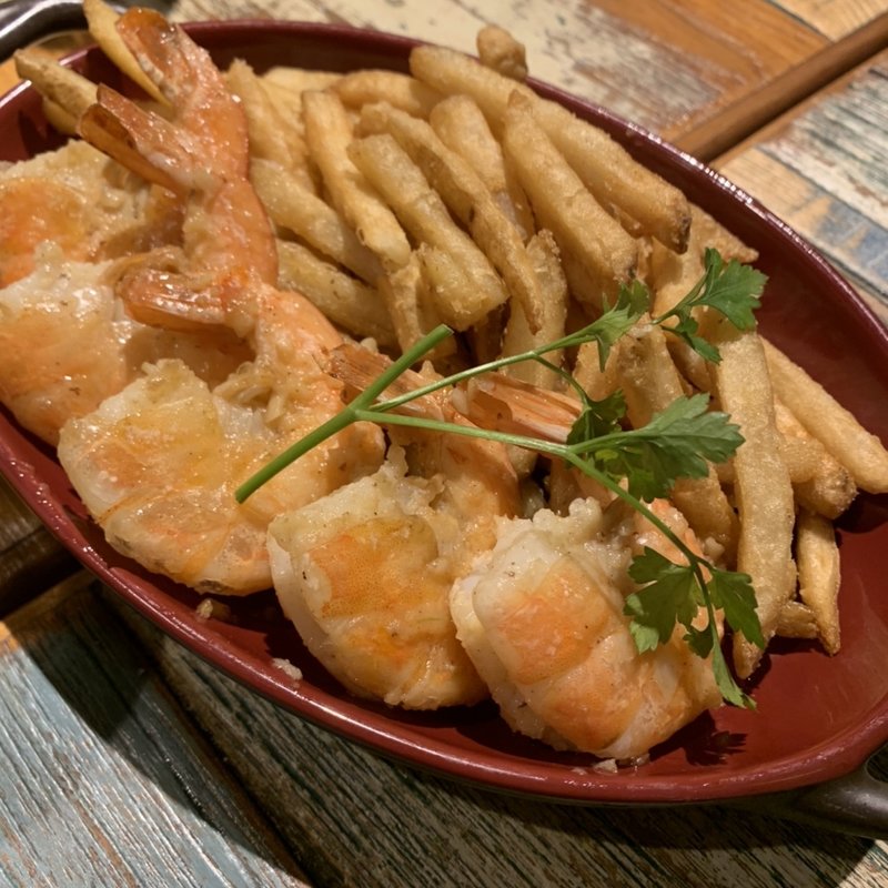 ガーリックシュリンプ&フレンチフライ(コナズ珈琲 寝屋川店 )