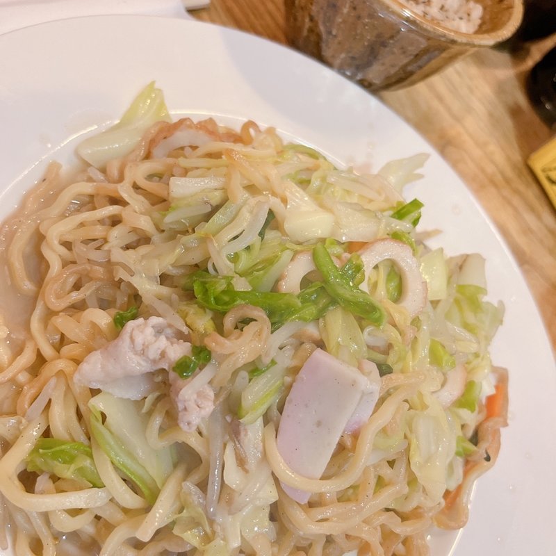 皿うどん　じゃこ飯セット(元祖 ぴかいち 博多本店)