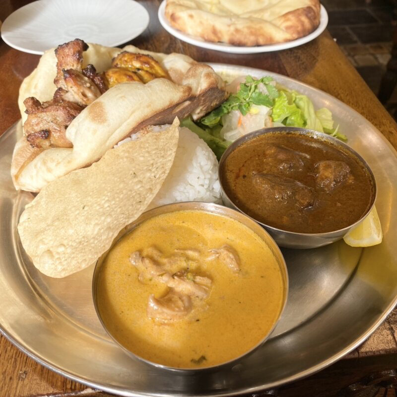 タンドーリランチセット+1カレー+ミニチーズナン(印度料理シタール )
