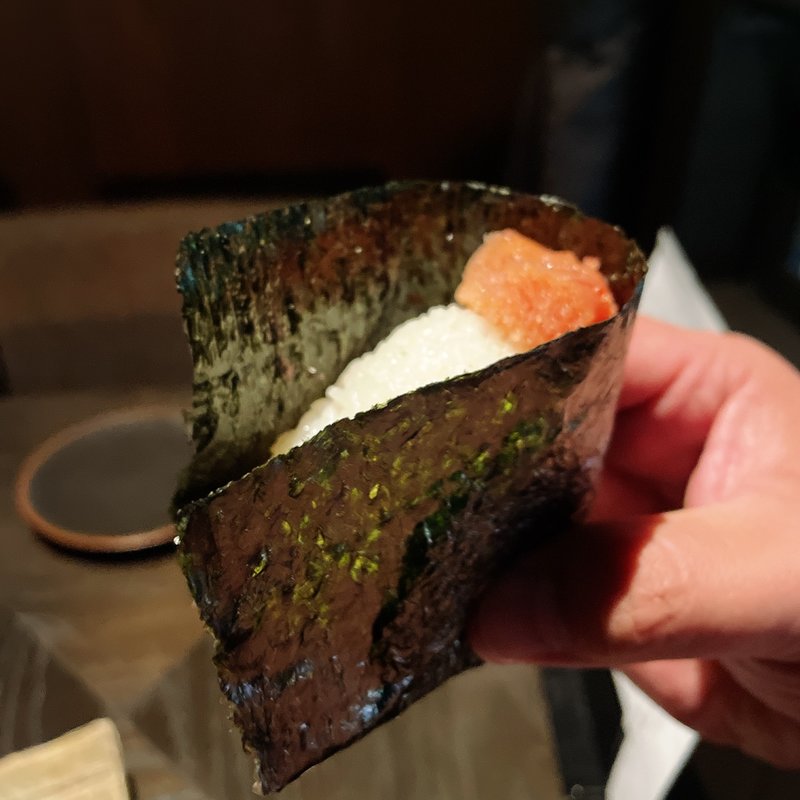 おにぎり（明太子）(（惚）オ向イ上ル)