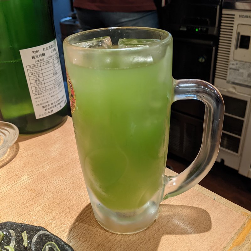 京都宇治抹茶ハイ(やきとん・地酒　こたろう)