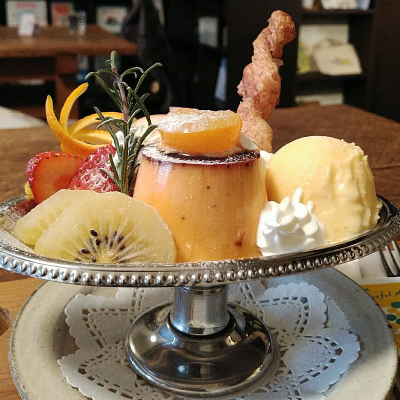 プリンアラモード(手紙舎 つつじヶ丘本店)