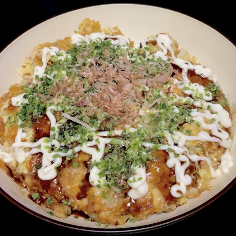 オートミールお好み焼き(自宅)