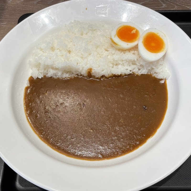 プレーンカレー（特辛）+ゆで玉子(マイカリー食堂　上野店)