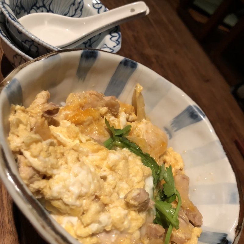 軍鶏肉の親子丼(佗び助 )
