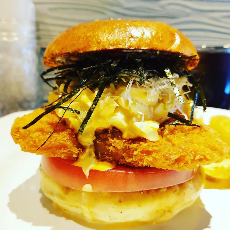 アジフライバーガー(だるま珈琲)