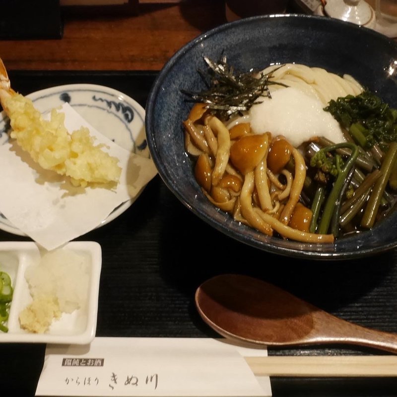 わらびぶっかけ(饂飩とお酒 からほり きぬ川)