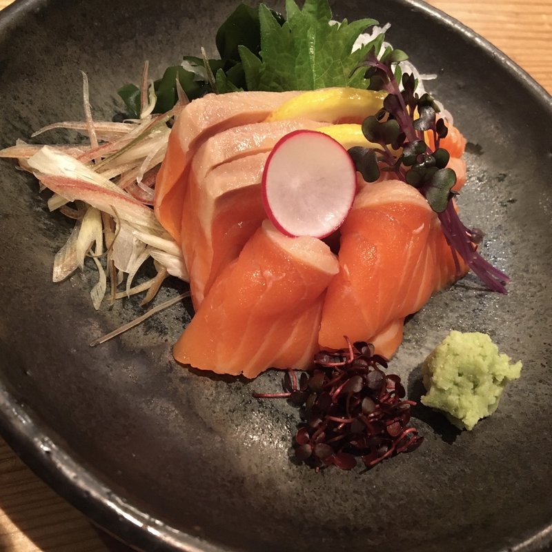 サーモン 刺身(炉端 ばんざい)