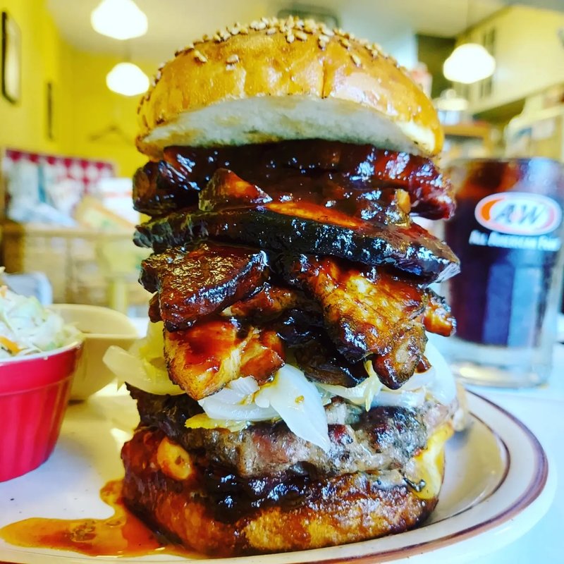 五重ポークバーガー(BACK HOME meal & bake （バックホーム）)