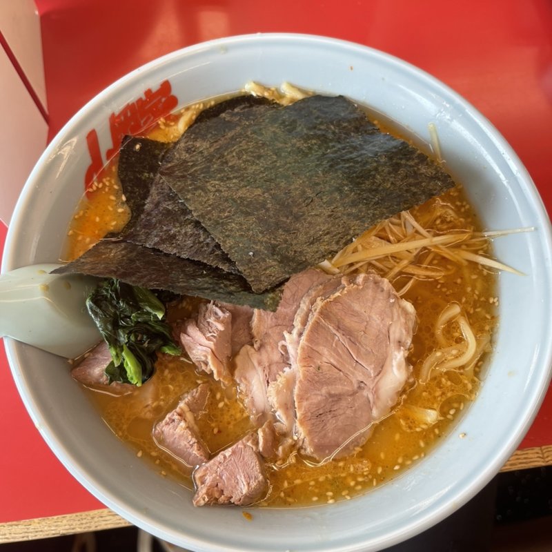 ネギチャーシュー麺（特製味噌辛味噌）(山岡家 谷田部店 （やまおかや）)