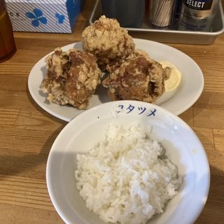 唐揚げセット(極濃湯麺　フタツメ　越戸店)