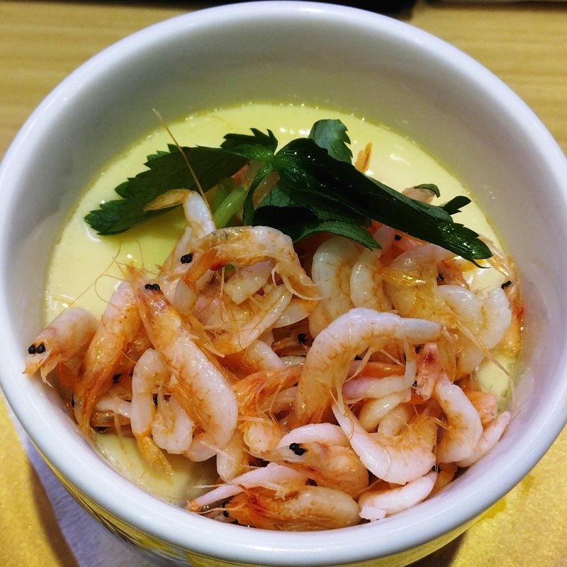 桜海老の茶碗蒸し(平禄寿司 仙台クリスロード店 )