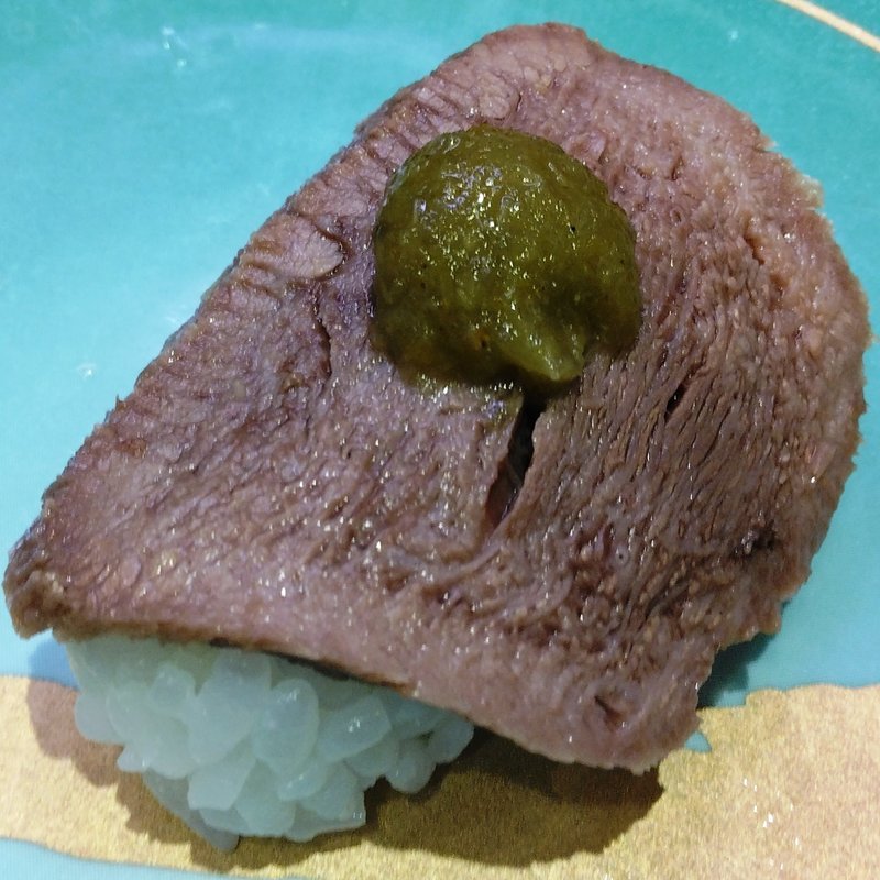 柔らか牛タン握り(平禄寿司 仙台クリスロード店 )