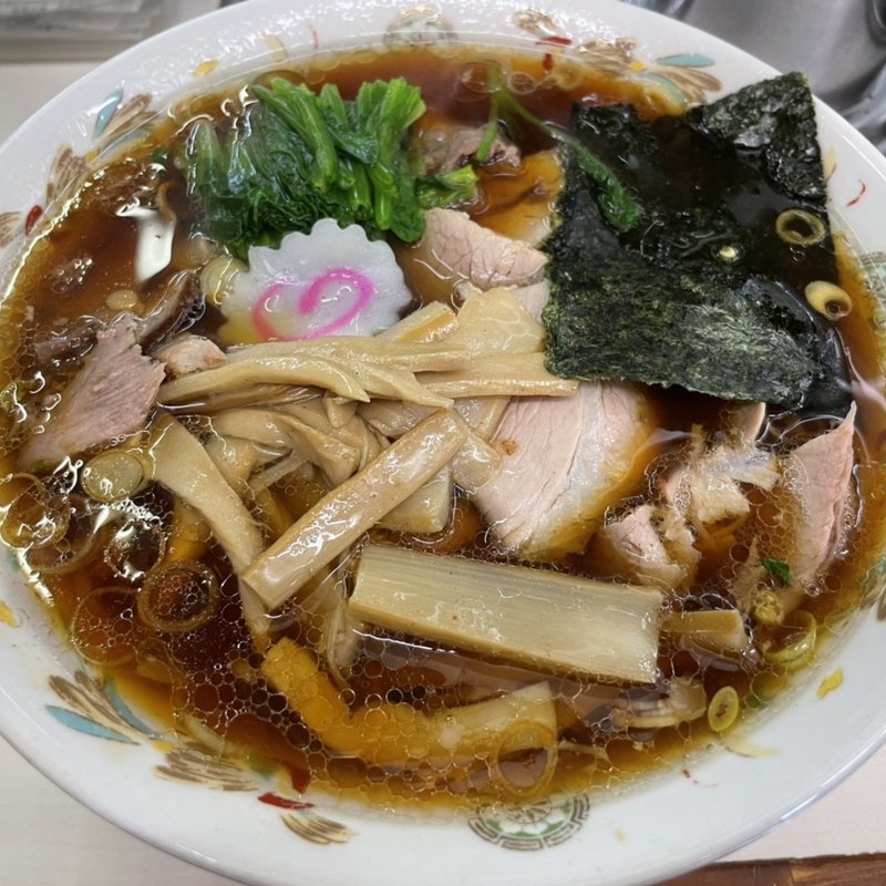 青島チャーシューメン＋茹ホウレン草＋自家製メンマ(青島食堂 秋葉原店 )