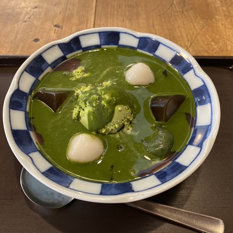宇治冷やしぜんざい(甘党茶屋 梅園 三条寺町店)