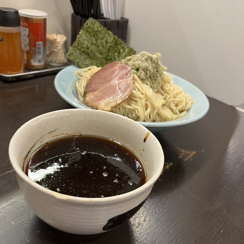 魚介つけ麺(限定)(博多とんこつ 豚の足跡)