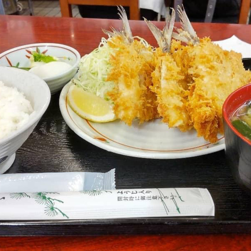 アジフライ定食(巣鴨ときわ食堂 庚申塚店 （すがもときわしょくどう）)