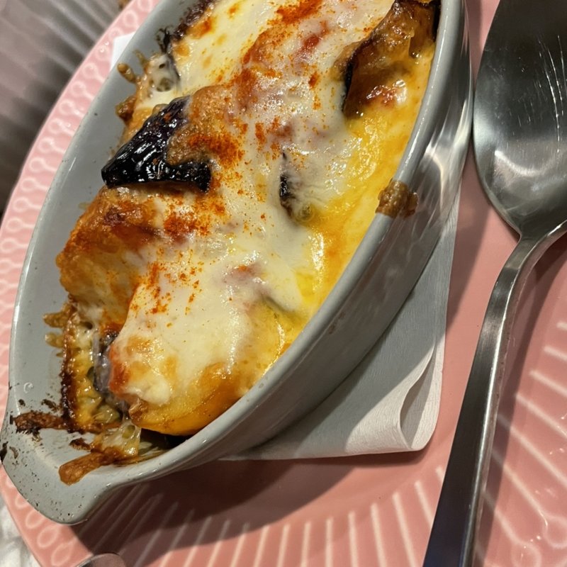 茄子とじゃが芋　ベーコンチーズ焼き(バルーチョ 朝霞台店)