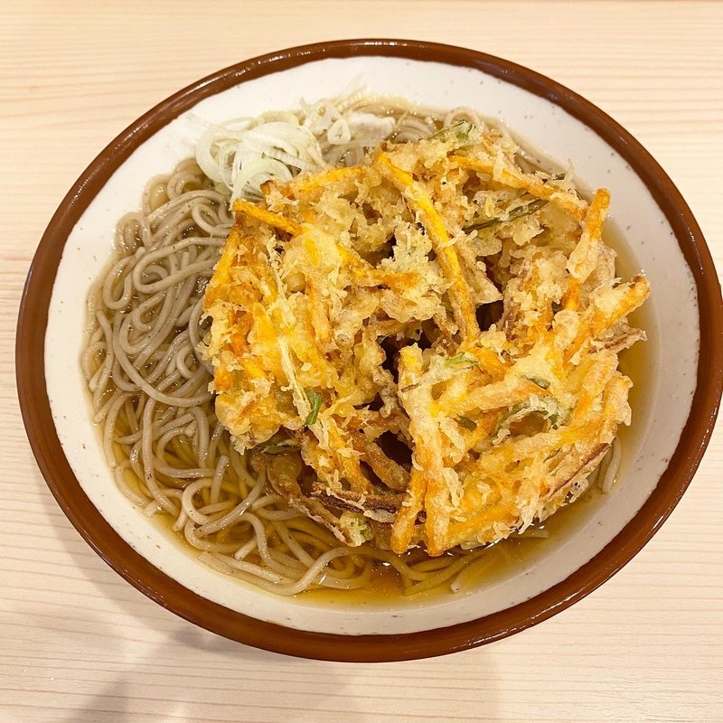 野菜かきあげそば(そばの神田 東一屋 名掛丁店 （そばのかんだ とういちや）)