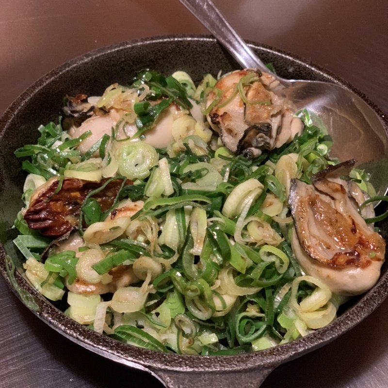 カキのねぎポン酢焼き(菜遊季 （広島風お好み焼き菜遊季）)